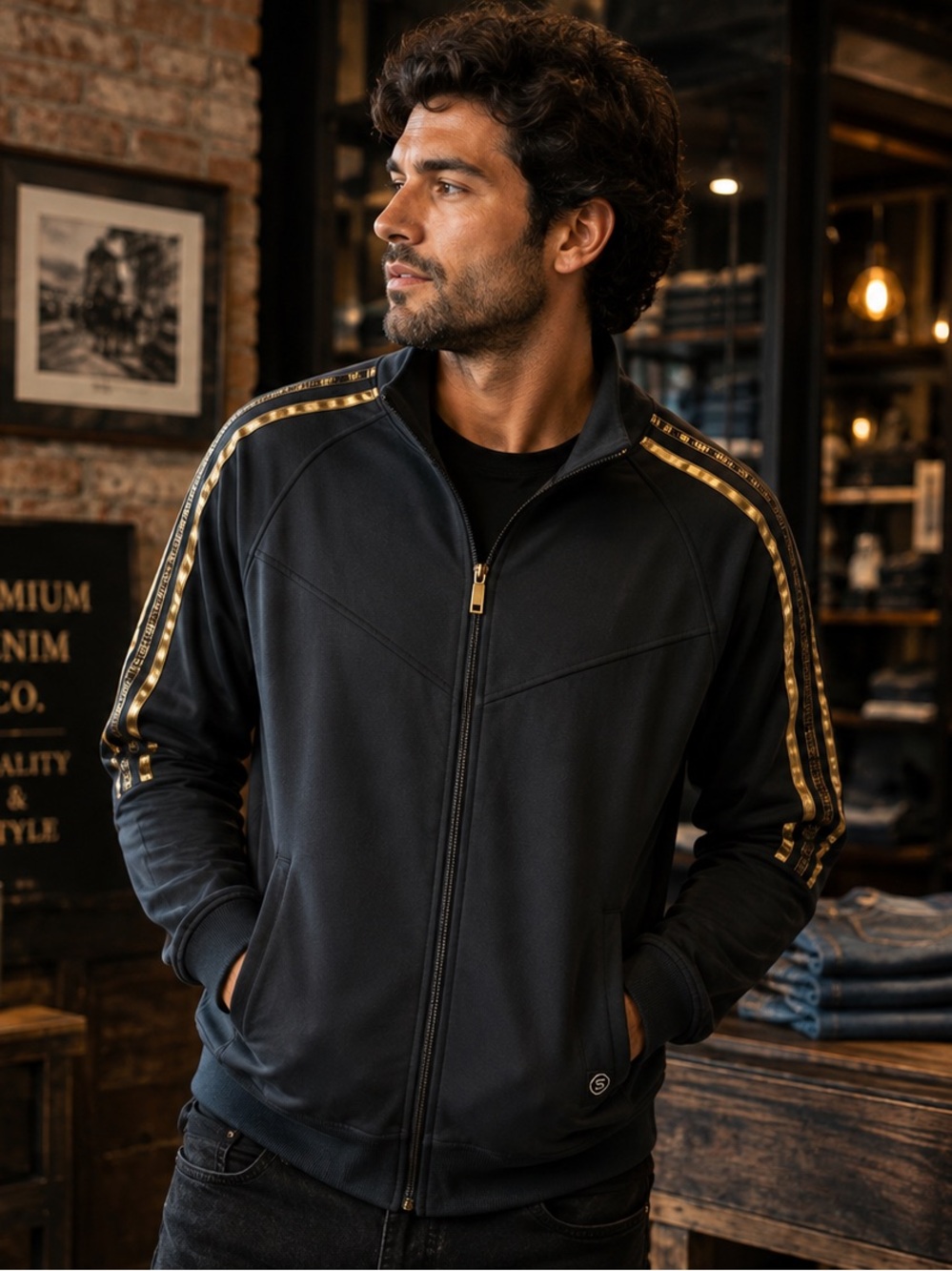 Switch Remarkable MCM-83 Legendary Billionaires Club Gold Track Jacket S